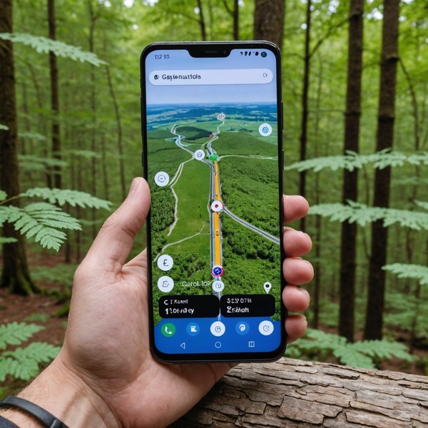 Comment utiliser la fonctionnalité de localisation GPS sur un Samsung Galaxy S21 pour les randonnées ?